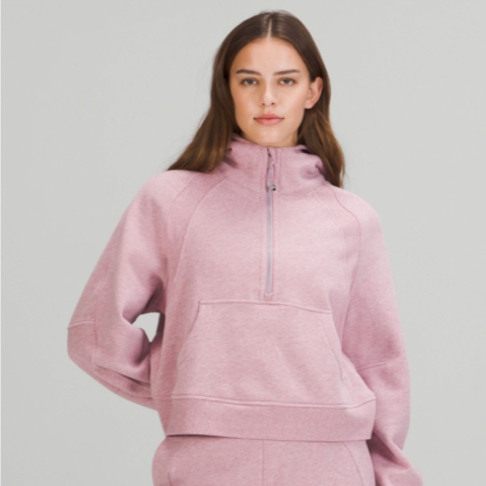 Lululemon Scuba Oversized Half-Zip Cropped Sweatshirt